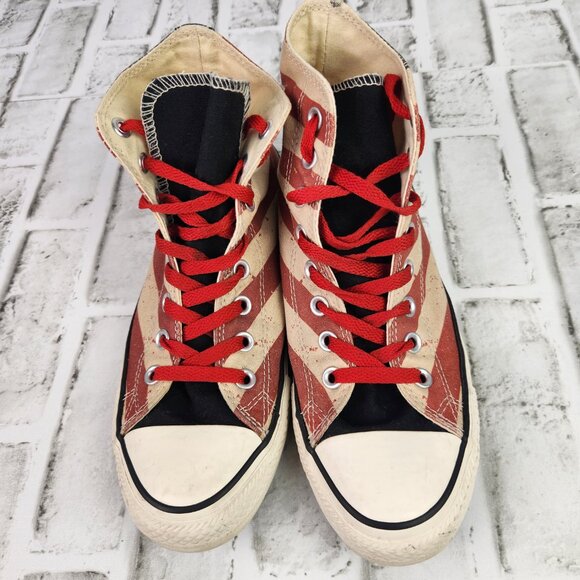 Converse CTAS Vintage American Flag Women's Size 9 Men's 7 High Top Shoe Comfort - Picture 9 of 11